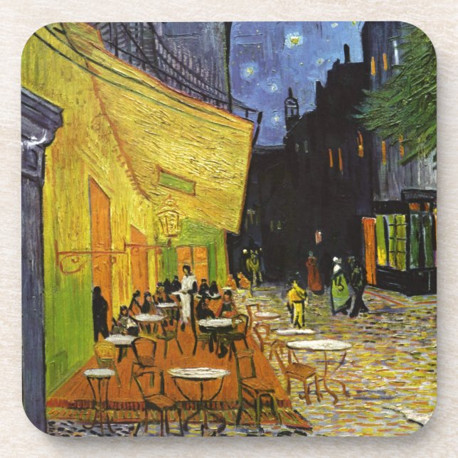 Cafe Terrace at Night Van Gogh Drink Coaster (Front)