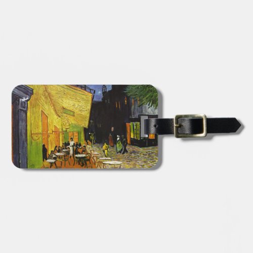 Cafe Terrace at Night Van Gogh Luggage Tag