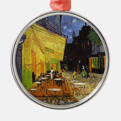 Cafe Terrace at Night Van Gogh Metal Ornament