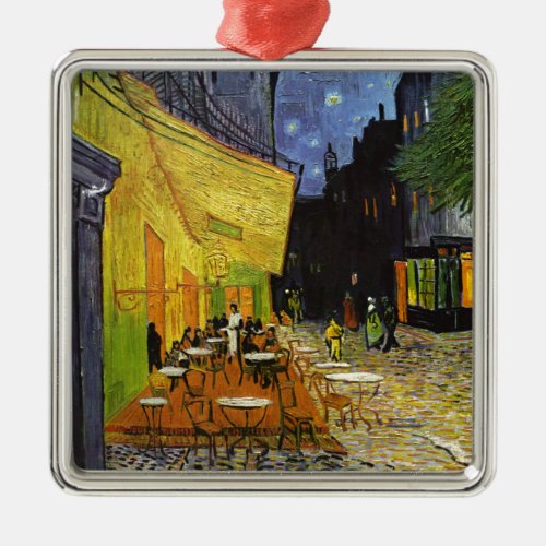 Cafe Terrace at Night Van Gogh Metal Ornament