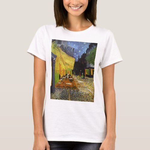 Cafe Terrace at Night Van Gogh T_Shirt