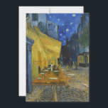 Cafe Terrace at Night | Vincent van Gogh<br><div class="desc">Cafe Terrace at Night (1888) by Vincent van Gogh is a luminous and iconic depiction of a cozy outdoor café in Arles, France, under a starry evening sky. The vibrant yellow glow of the café contrasts beautifully with the deep blue of the night, creating a warm, inviting ambiance. Van Gogh’s...</div>