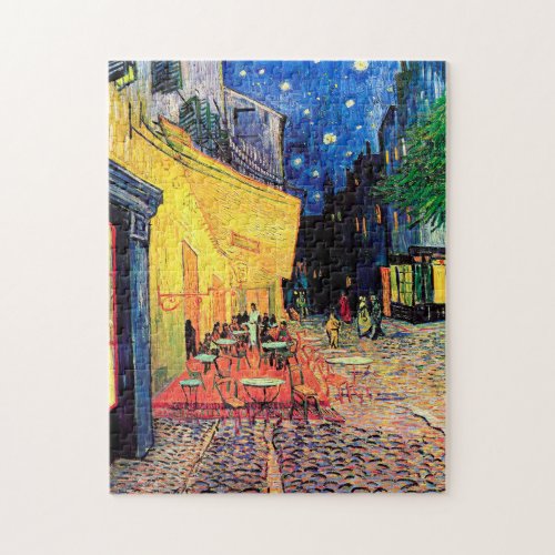 Cafe Terrace at Night Vincent van Gogh 1888 Jigsaw Puzzle