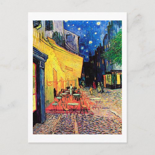 Cafe Terrace at Night Vincent van Gogh 1888 Postcard