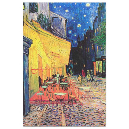 Cafe Terrace at Night Vincent van Gogh 1888 Tissue Paper