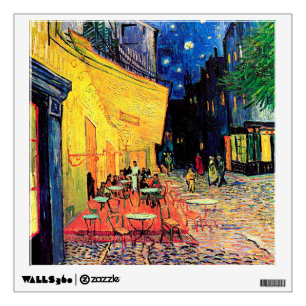Cafe Terrace at Night, Vincent van Gogh, 1888 Wall Decal