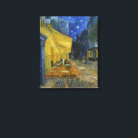 Cafe Terrace at Night | Vincent van Gogh Canvas Print<br><div class="desc">Cafe Terrace at Night (1888) by Vincent van Gogh is a luminous and iconic depiction of a cozy outdoor café in Arles, France, under a starry evening sky. The vibrant yellow glow of the café contrasts beautifully with the deep blue of the night, creating a warm, inviting ambiance. Van Gogh’s...</div>