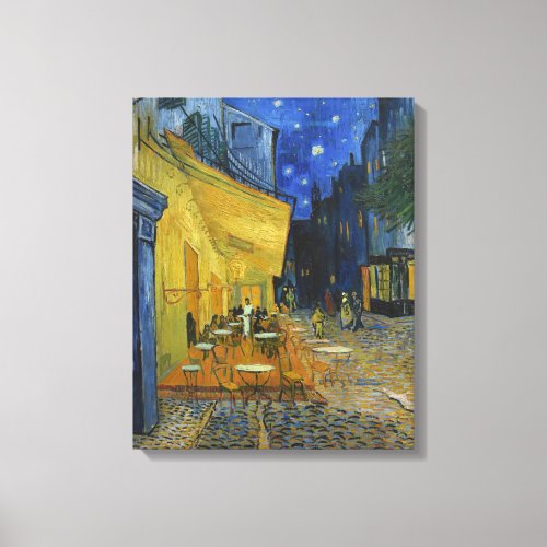 Cafe Terrace at Night  Vincent Van Gogh Canvas Print