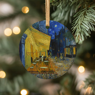 Cafe Terrace at Night Vincent van Gogh Ceramic Ornament