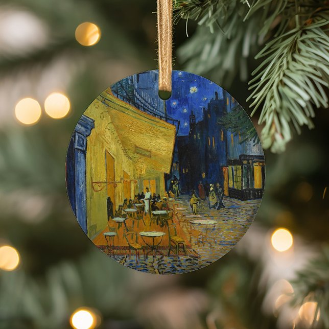 Cafe Terrace at Night | Vincent van Gogh Ceramic Ornament (Creator Uploaded)