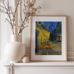 Cafe Terrace at Night | Vincent Van Gogh Framed Art<br><div class="desc">Cafe Terrace at Night (1888) by Dutch post-impressionist artist Vincent Van Gogh. Original fine art painting is an oil on canvas depicting a starry night scene in front of a French cafe in Arles.

Use the design tools to add custom text or personalize the image.</div>