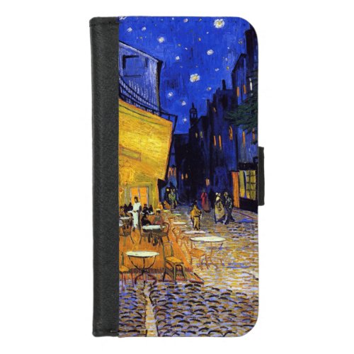 Cafe Terrace at Night Vincent van Gogh iPhone 87 Wallet Case