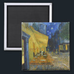 Cafe Terrace at Night | Vincent Van Gogh Magnet<br><div class="desc">Cafe Terrace at Night (1888) by Dutch post-impressionist artist Vincent Van Gogh. Original fine art painting is an oil on canvas depicting a starry night scene in front of a French cafe in Arles.

Use the design tools to add custom text or personalize the image.</div>