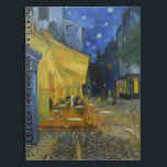 Cafe Terrace at Night | Vincent van Gogh Notebook<br><div class="desc">Cafe Terrace at Night (1888) by Vincent van Gogh is a luminous and iconic depiction of a cozy outdoor café in Arles, France, under a starry evening sky. The vibrant yellow glow of the café contrasts beautifully with the deep blue of the night, creating a warm, inviting ambiance. Van Gogh’s...</div>