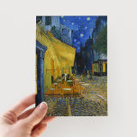 Cafe Terrace at Night | Vincent Van Gogh Postcard<br><div class="desc">Cafe Terrace at Night (1888) by Dutch post-impressionist artist Vincent Van Gogh. Original fine art painting is an oil on canvas depicting a starry night scene in front of a French cafe in Arles.

Use the design tools to add custom text or personalize the image.</div>