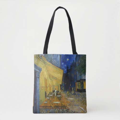 Cafe Terrace at Night  Vincent Van Gogh Tote Bag