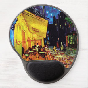 Cafe Terrace at Night Wrist Support Gel Mousepad
