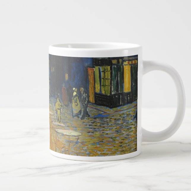 Café Terrace by Vincent Van Gogh  Giant Coffee Mug (Right)
