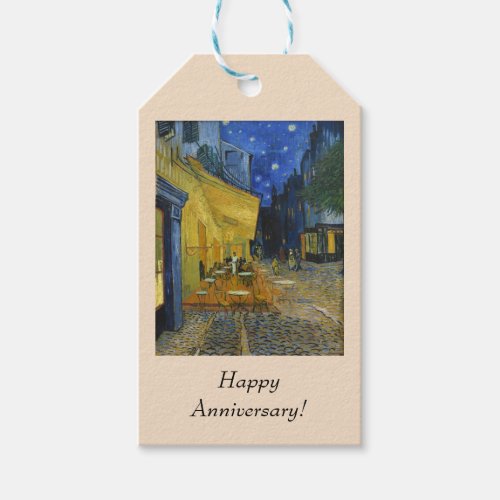 Caf Terrace by Vincent Van Gogh  Gift Tags