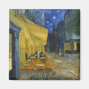 Café Terrace by Vincent Van Gogh Magnet