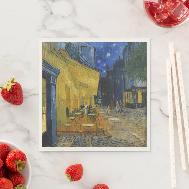 Café Terrace by Vincent Van Gogh  Napkins (Insitu)