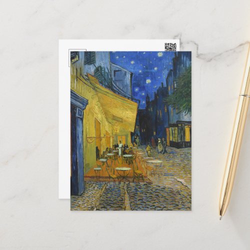 Caf Terrace by Vincent Van Gogh  Postcard