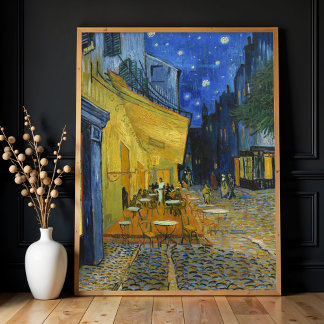 Café Terrace by Vincent Van Gogh  Poster