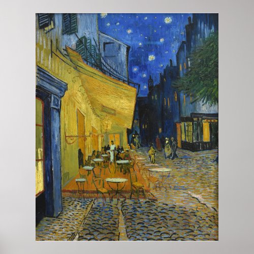 Caf Terrace by Vincent Van Gogh  Poster