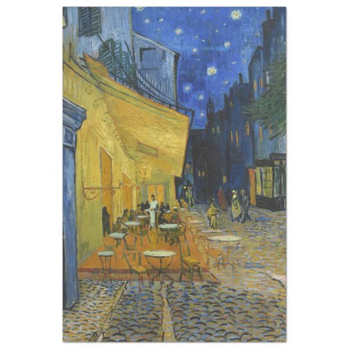 Caf Terrace by Vincent Van Gogh  Tissue Paper