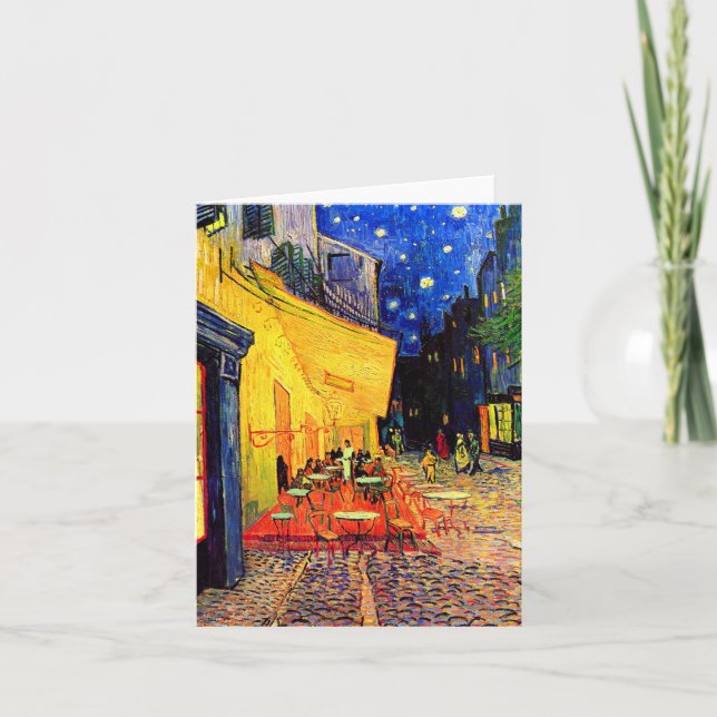 Cafe Terrace Place du Forum Van Gogh Fine Art Card (Front)