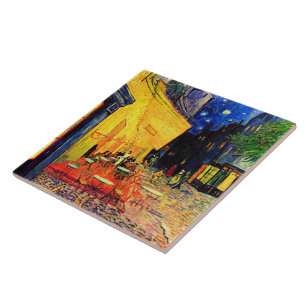 Cafe Terrace Place du Forum Van Gogh Fine Art Ceramic Tile