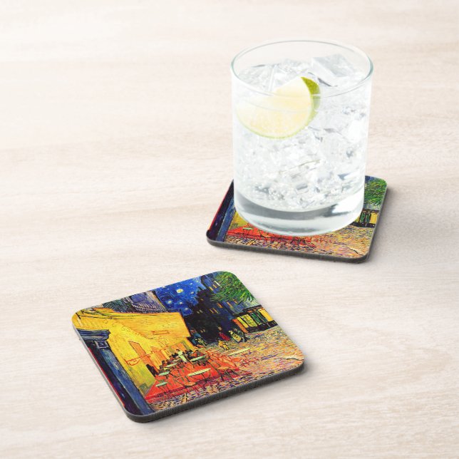 Cafe Terrace Place du Forum Van Gogh Fine Art Coaster (Right Side)