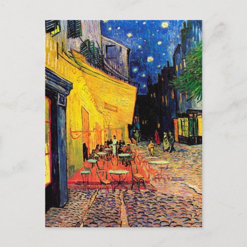 Cafe Terrace Place du Forum Van Gogh Fine Art Postcard