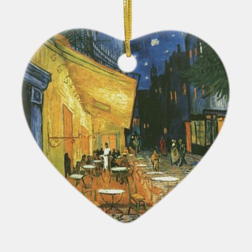 Cafe Terrace _ Vincent van Gogh Ceramic Ornament