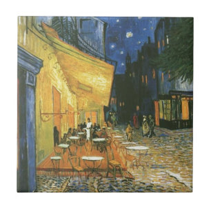 Cafe Terrace - Vincent van Gogh Ceramic Tile