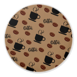 Cafe Themed Coffee Kitchen Cabinet Knob