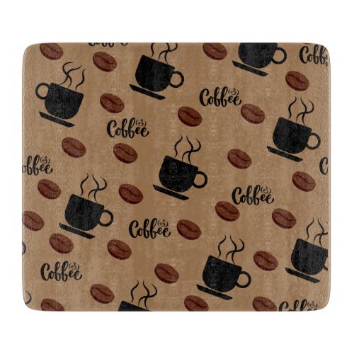 Cafe Themed Coffee Kitchen Cutting Board