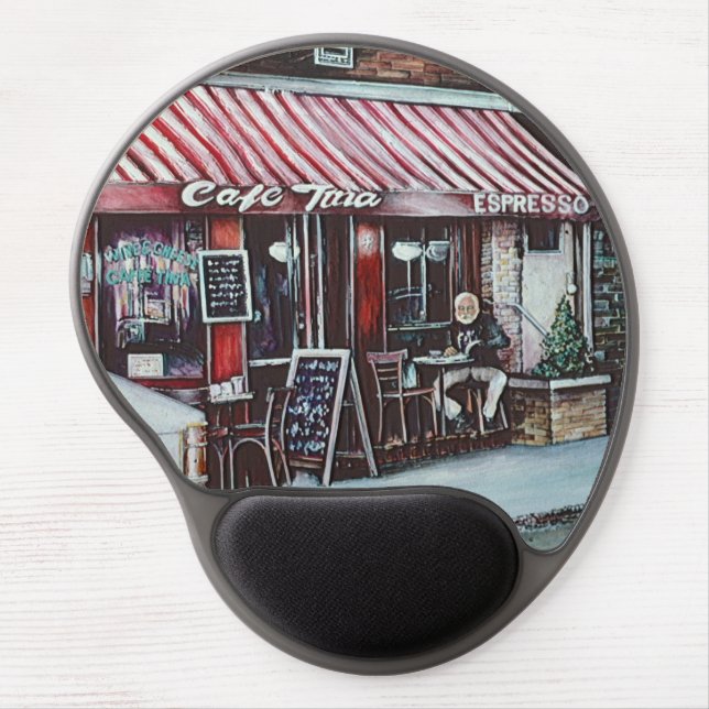 Cafe Tina's Twilight, NYC Gel Mouse Pad (Front)