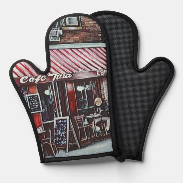 Cafe Tina's Twilight, NYC. Oven Mitt (Front/Back)