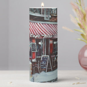 Cafe Tina's Twilight, NYC  Pillar Candle