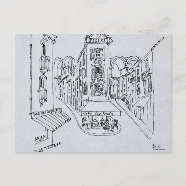 Cafe Van Gogh, Place Voltaire, Arles, France Postcard (Front)