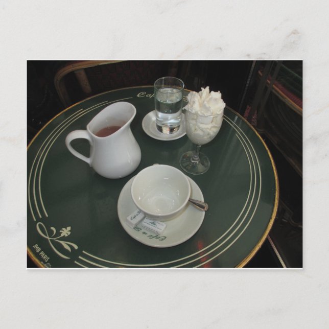 Cafe Viennois at Paris Cafe Postcard (Front)