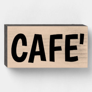 CAFE' WOOD BOX SIGN