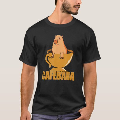 Cafebara Capibara Wildlife Animal Funny Capybara C T_Shirt