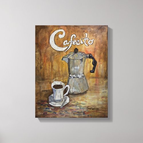 Cafecito _ Cuban Coffee Canvas Print