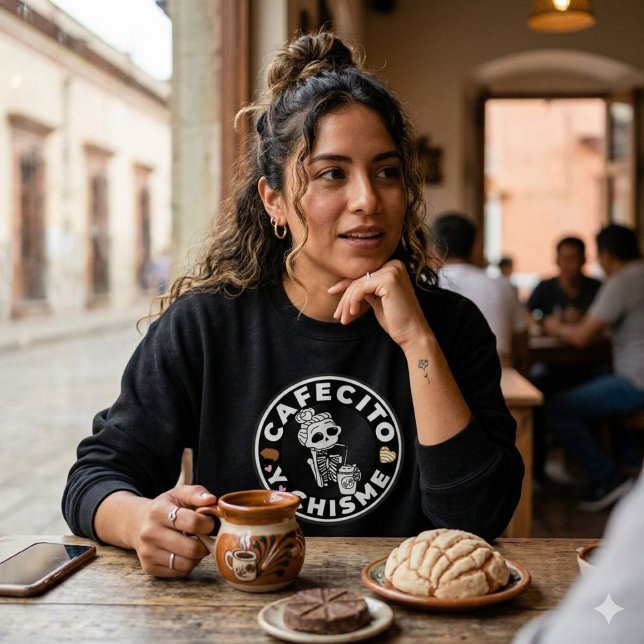 Cafecito y Chisme Pan dulce Mexican  Sweatshirt (Cafecito y Chisme Pan dulce Mexican Sweatshirt)