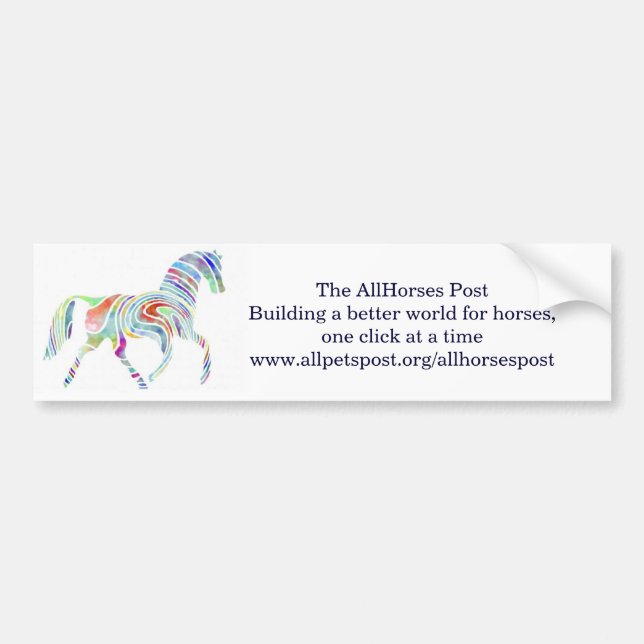 cafepresslogo, The AllHorses PostBuilding a bet... Bumper Sticker (Front)