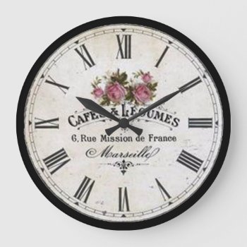 Cafes And Legumes Clock by ThingsWeDo at Zazzle