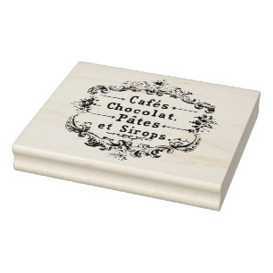Cafes Chocolat Pates Sirops Vintage French Stamp