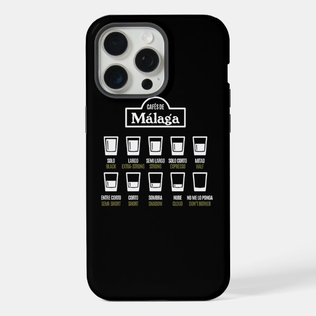 Cafes de Malaga Iphone Case (Back)